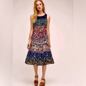 Maeve Larkspur Silk Midi Dress size 0